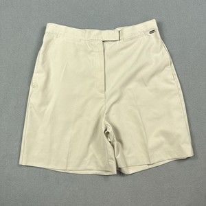Liz Golf Women's Sz 12 Light Khaki Golf Shorts Liz Claiborne 6" Inseam Classic